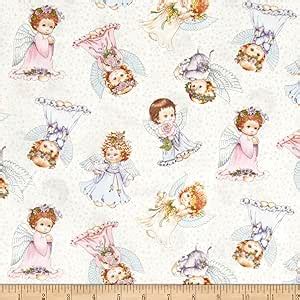 elizabeth's studio angels and fairies metallic allover white fabric|Angels & Fairies 6 .